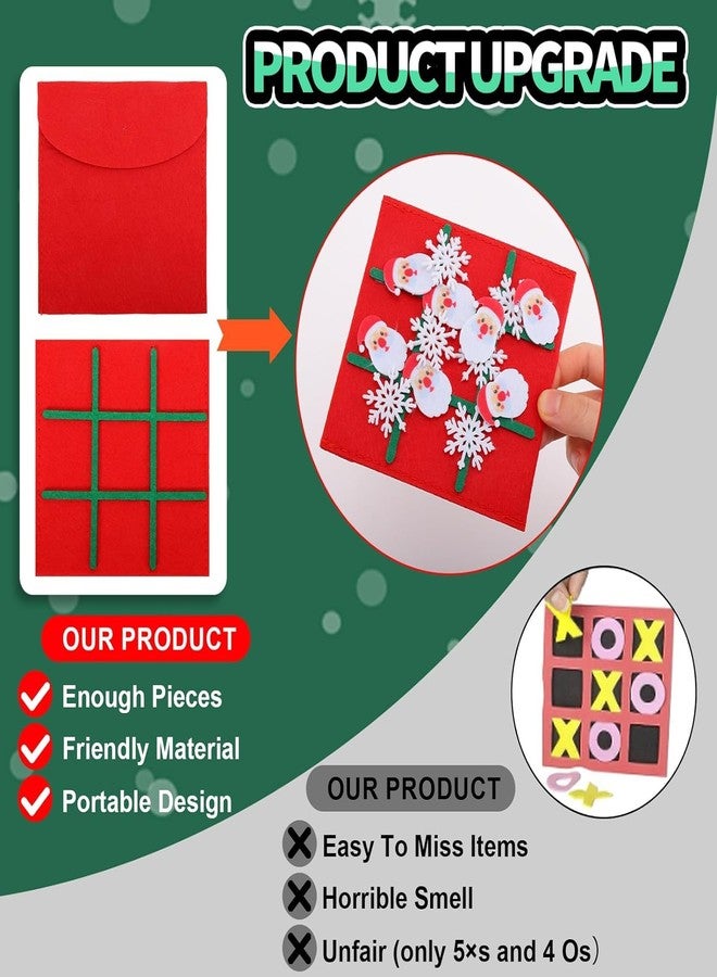 Incrizma Christmas Party Favors Gift for Kids, Tic Tac Toe Strategic Board Game for Kids and Family, Happy Christmas Stocking Stuffers Boys Girls School Classroom Rewards (Christmas Favors Gift) - Image 4